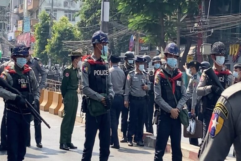 As Myanmar police officers flee to India to avoid shooting at civilians, Myanmar authorities request India to return them