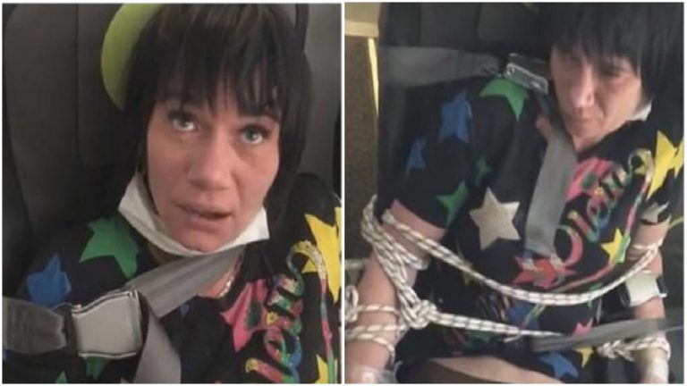 Russia: Woman passenger tied up to her seat after she tried to take off her clothes repeatedly onboard a flight