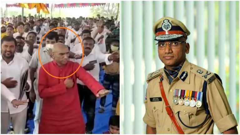 Telangana: IPS officer caught spreading anti-Hindu propaganda, his followers attack BJP leaders for protesting against his actions