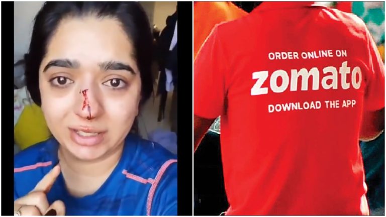 Bengaluru: Instagram celebrity claims that Zomato delivery executive broke her nose after argument, he says she threw a chappal at him