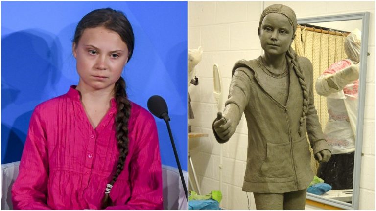 UK university faces criticism for installing £24,000 bronze statue of Swedish protestor Greta Thunberg