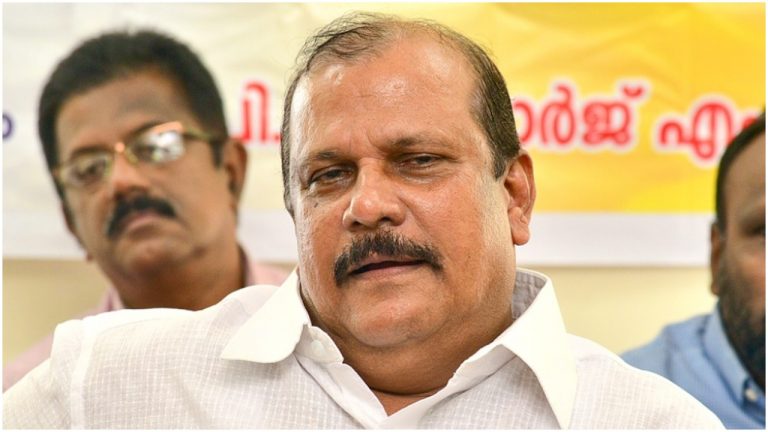 Kerala MLA PC George gets angry, hurls abuses at crowd during the election rally