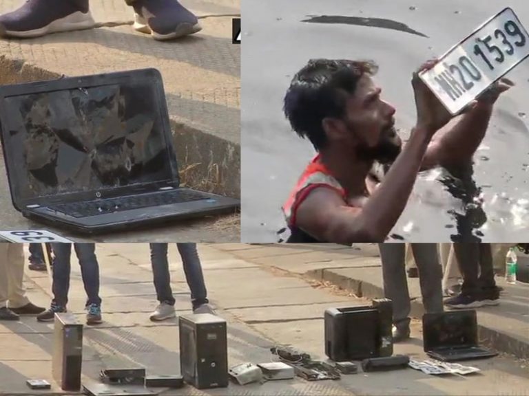 Antilia Bomb Scare: Sachin Vaze had tried to destroy the laptop and printer, recovered from Mithi river, with a hammer