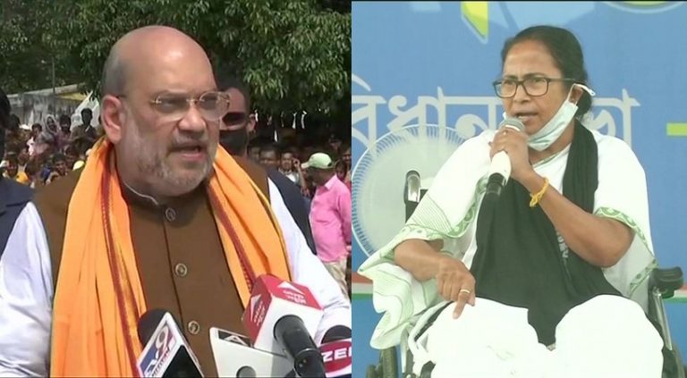 “Is your speech not responsible for the death of 4 people?”: Amit Shah slams Mamata Banerjee for asking people to gherao central forces