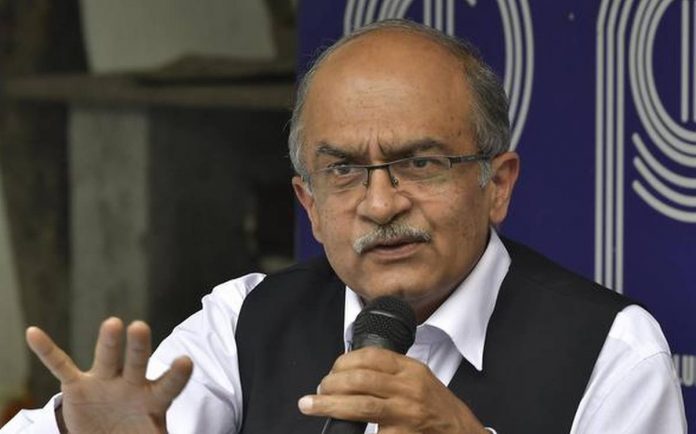 Prashant Bhushan spreads anti-mask study