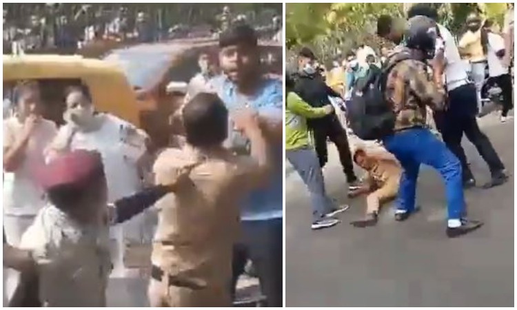 Delhi Civil Defence volunteer beats up a student with belt in full public view, passersby hit back, video viral: Here is what happened