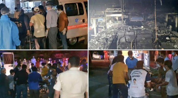 Fire at Vijay Vallabh Covid Care Hospital in Mumbai