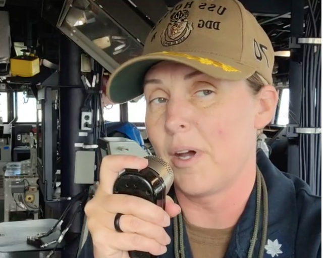 Cmdr Kathryn Dawley was removed from duty as the captain of the USS Hopper