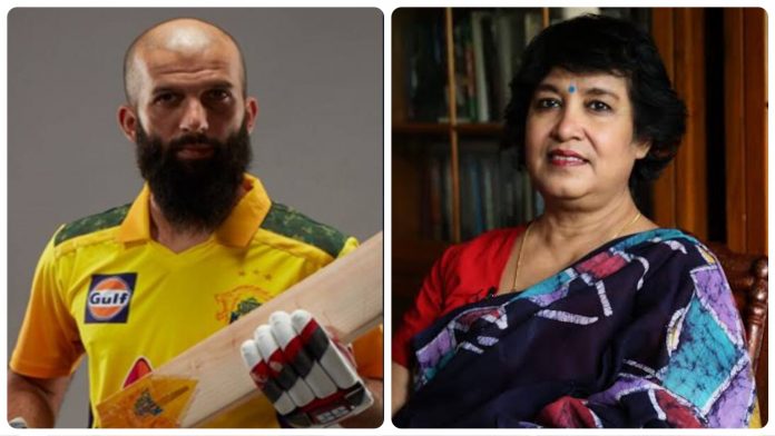 Taslima Nasreen's sharp comment on Moeen Ali sparks a social media outrage