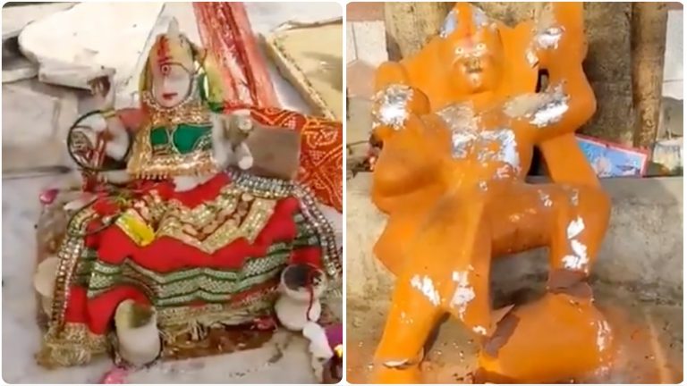 Delhi: VHP launches protest demanding action against culprits, posts videos of Temple Murtis found desecrated in Dwarka