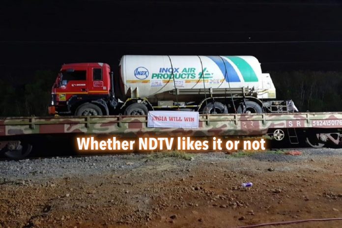 NDTV journalist casts aspersion on Modi govt transporting oxygen tankers via train: Here are the facts that they forgot to consider