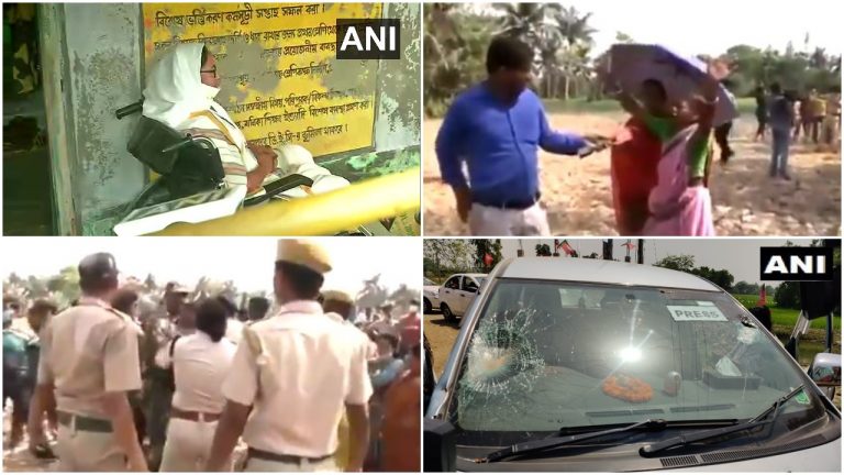 Nandigram on polling day: Mamata sits inside polling booth, villagers say ‘Muslims’ are stopping Bengalis from casting votes