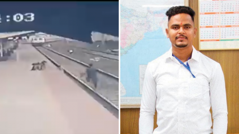 Railway pointsman who saved child of a visually impaired woman donates half his prize money to the family