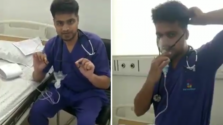 Video of a doctor claiming empty Nebuliser can replace oxygen cylinder goes viral, doctor apologises after experts slam him for wrong claim