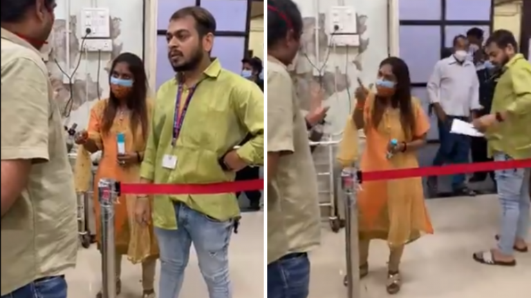 No masks, abuses and ruckus: How a Shiv Sena corporator abuses power to threaten doctors on duty
