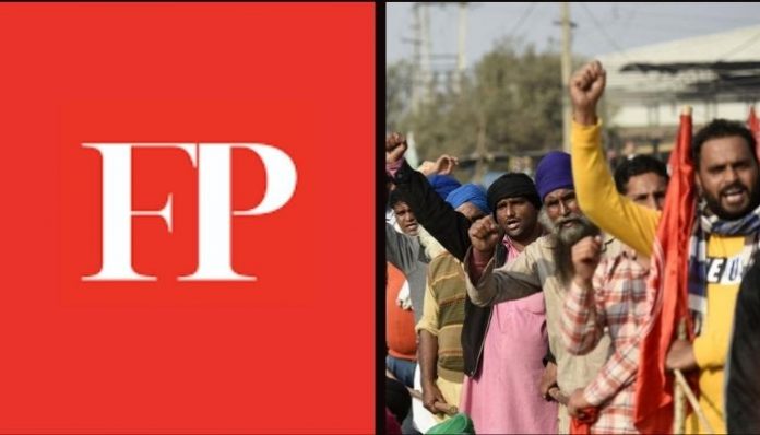 Foreign Policy Editors force columnist to make exaggerated claims about farm laws