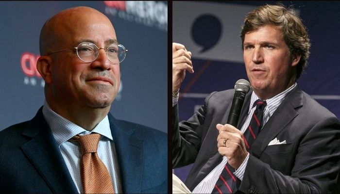 Watch: Tucker Carlson asks CNN President Jeff Zucker to transition into a woman to fight toxic masculinity