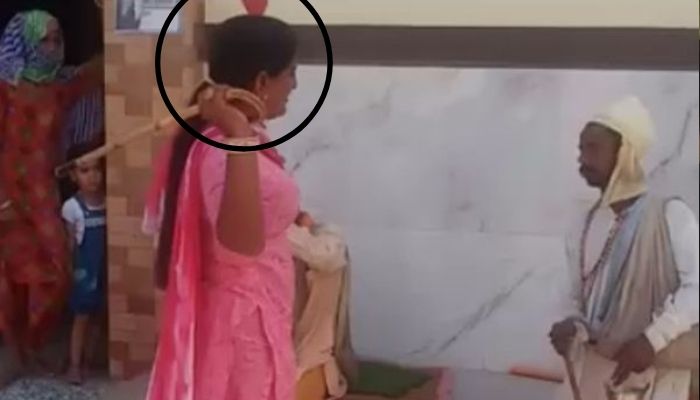 Despite not wearing a mask herself, transgender Congress councillor thrashes two Hindu Sadhus: Watch