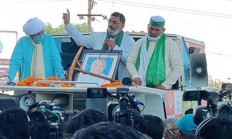 ‘Farmers’ protest spearheaded by BKU chief Rakesh Tikait dying its natural death, only 100 or so people attend his Gujarat events