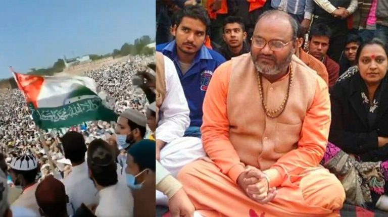 Lakhs of Muslims gather in Bareilly after Friday prayers demanding arrest, beheading of Yati Narsinghanand Saraswati