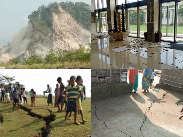 Shocking visuals emerge after a massive earthquake hits Assam