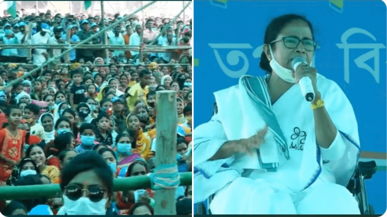 West Bengal: Mamata Banerjee holds massive rally in Dakshin Dinajpur, refers to PM, HM as “goons”