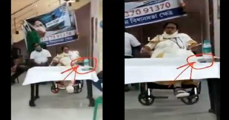 Mamata Banerjee seen shaking her injured leg comfortably in viral video, raises suspicions about her ‘injury’: Watch