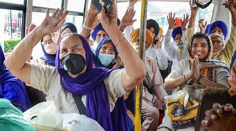 Over 800 Sikh pilgrims from India stranded in Lahore for a day amid violent protests in Pakistan over the arrest of TLP leader
