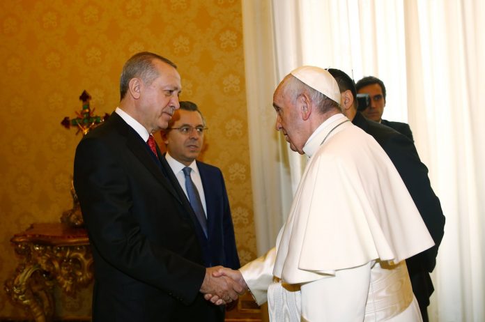 Turkey President Erdogan seeks Christian support for sanctions against Israel, calls Pope Francis
