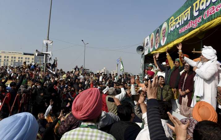 Rakesh Tikait threatens to defeat BJP in Uttar Pradesh where assembly elections are slated for next year