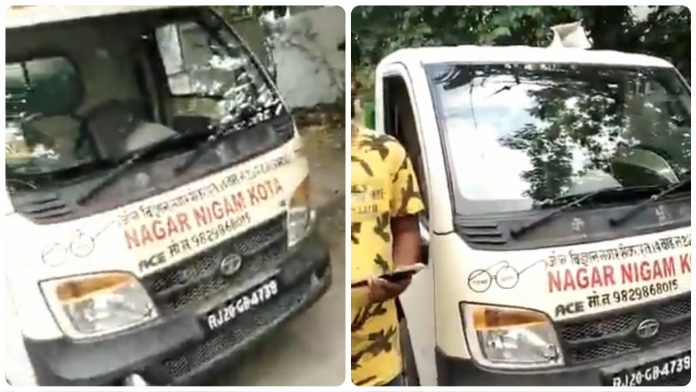 A van belonging to Nagar Nigam of Kota in Rajathan was found blaring an audio which said that the Supreme Court's decision to allow the construction of Ram Mandir is responsible for the COVID-19 deaths in India