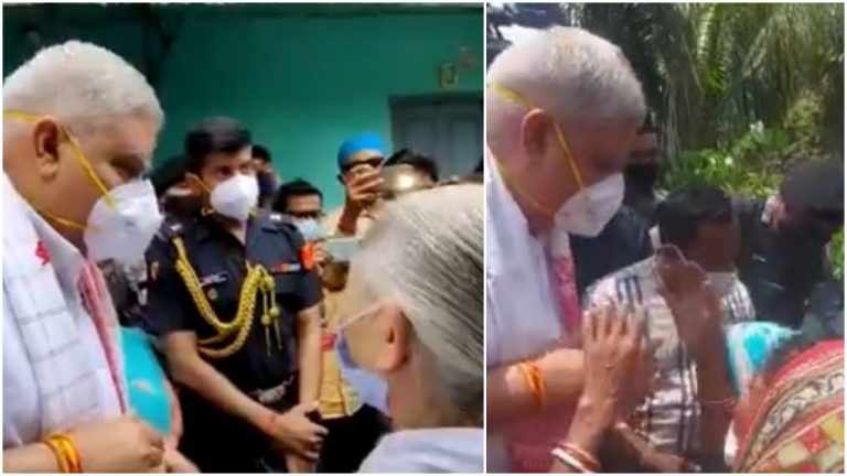 West Bengal Governor travels across the state and Assam to console those ravaged by post-poll violence