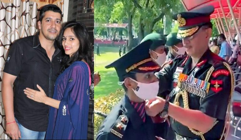 Pulwama martyr Major Dhoundiyal’s wife Nikita Kaul pays a fitting tribute to her husband by joining the Indian Army
