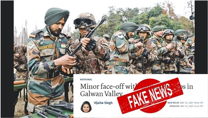 The Hindu’s claims about ‘minor faceoff’ with Chinese PLA in the Galwan Valley debunked by the Indian Army