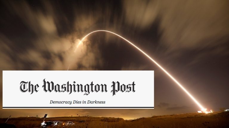 Washington Post cancels Iron Dome for saving Israeli lives