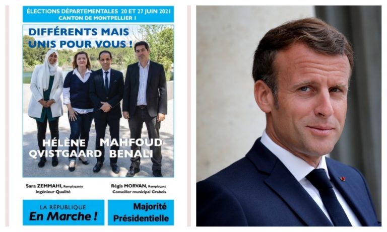 French President Macron’s party bans hijab wearing candidate to contest election, says hijab on election poster goes against secularism