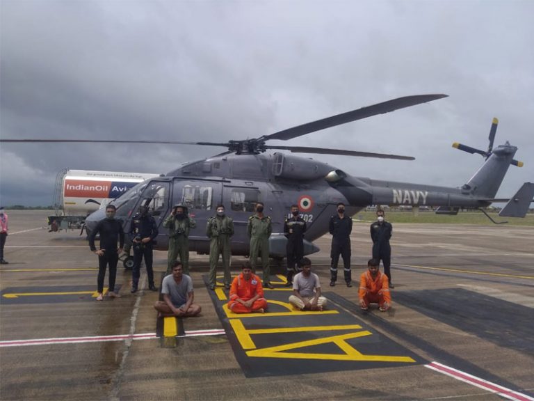 Cyclone Tauktae: Indian Navy rescues four crew members of tug vessel stranded off Udipi coast