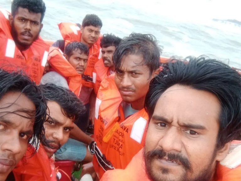 Supply vessel stranded amidst Cyclone Tauktae in the Arabian Sea, 9-member crew await Navy’s rescue chopper