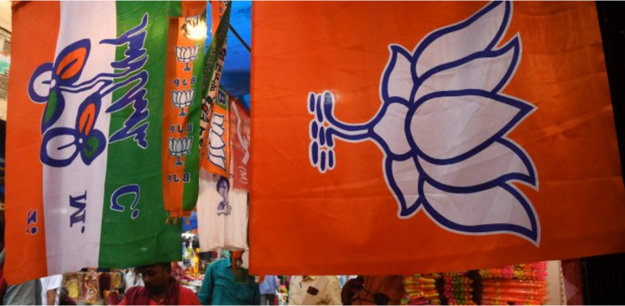 BJP office in Arambagh burnt to ashes by suspected TMC goons, violence erupts in Beliaghata as trends show TMC landslide