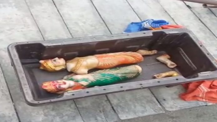 Idols of Hindu Gods desecrated by unknown vandals in Bihar's Bettiah