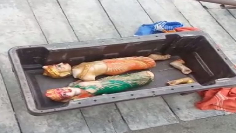 Bihar: Idols of Hindu Gods destroyed by unknown vandals at Ram Janaki temple in Bettiah