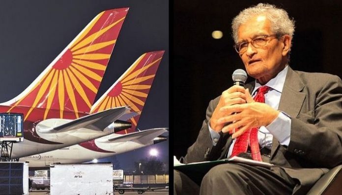 Amartya Sen travelled for free on Air India flights between 2015-2019: RTI