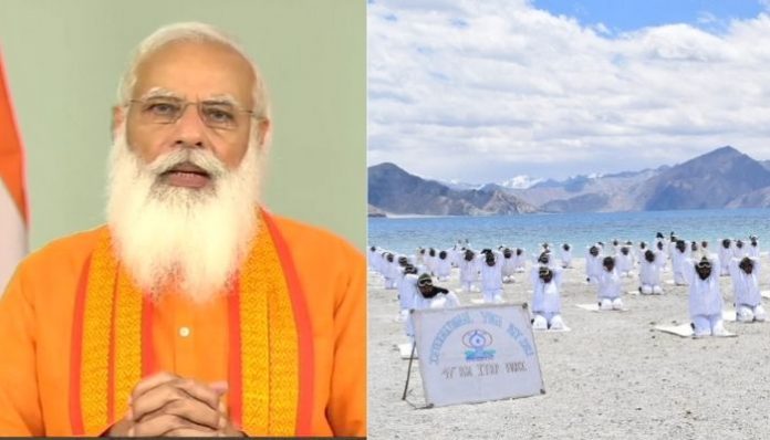 International Yoga Day: PM Modi announces global launch of M-Yoga app