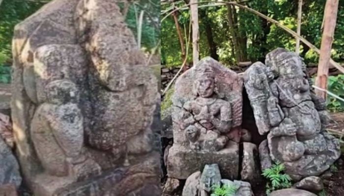 Submerged for 60 years under water, remains of an ancient Shiva temple resurfaces in Balimela Reservoir in Odisha