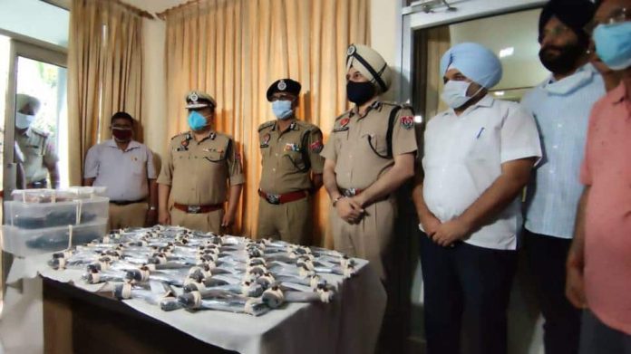 Punjab Police thwarts a major terror attack, arrests a person and recovers 48 foreign-made pistols from him