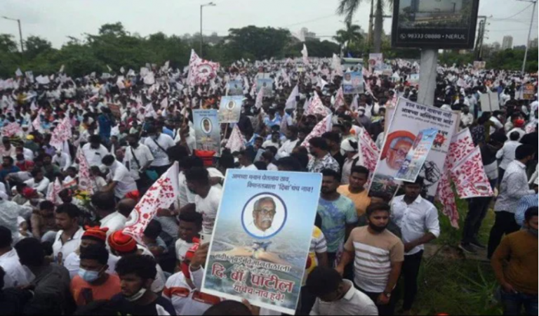 Even as third wave of Covid-19 looms, ‘farmers’ protest demanding Navi Mumbai International Airport be named after DB Patil, not Balasaheb Thackeray