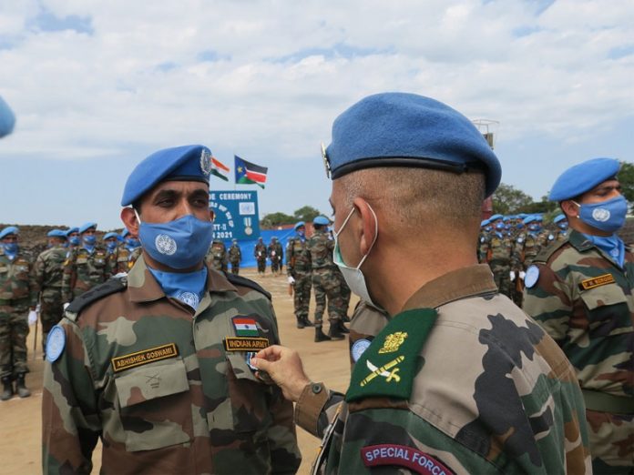 Indian Troops get UN medal for outstanding performance in UN peacekeeping missions
