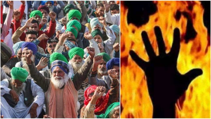 Man dies after drunk protestors at Tikri Border set him on fire over a dispute