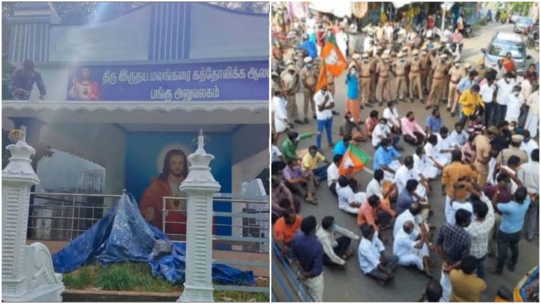 Tamil Nadu: Hindu activists arrested for protesting against illegal construction of church in Kanyakumari