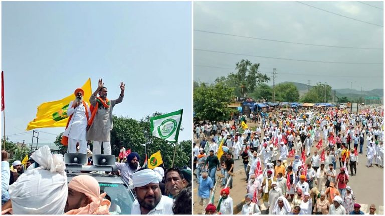 Protestors against farm laws violate Covid-19 safety norms, breaks barricades in Chandigarh, attempt to enter Raj Bhawan